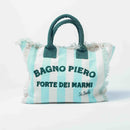 Shopping Bag Saint Barth per Bagno Piero a righe