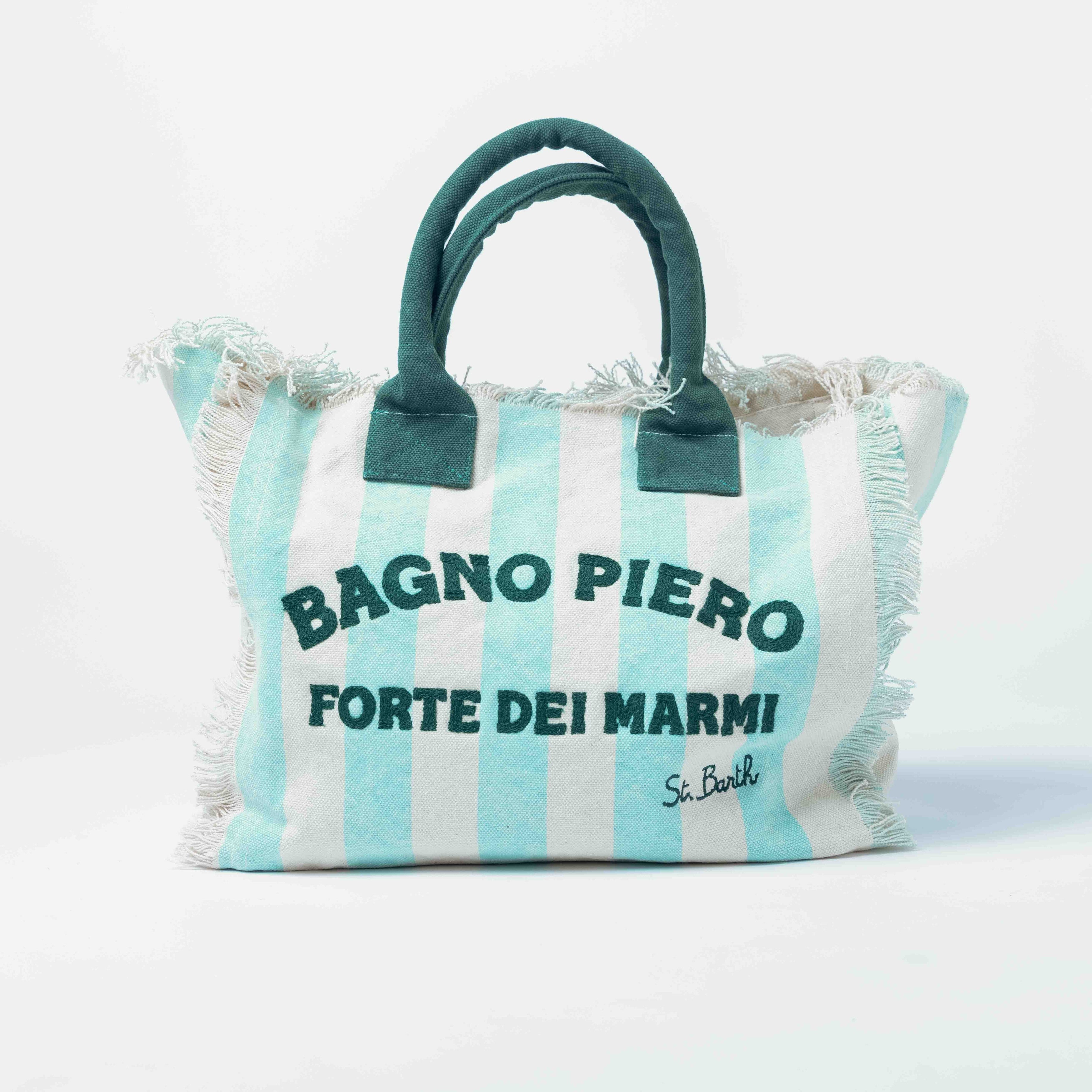 Bagno Piero x Saint Barth striped bag